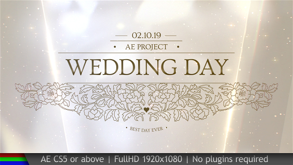 free download after effects template classy wedding pack